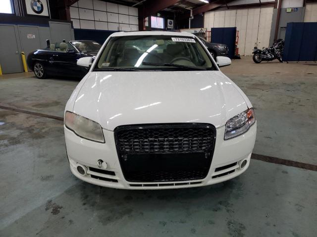 WAUDF78E48A140628 - 2008 AUDI A4 2.0T QUATTRO WHITE photo 5