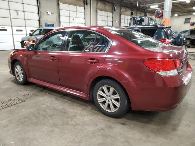 4S3BMCC61B3244787 - 2011 SUBARU LEGACY 2.5I PREMIUM RED photo 2