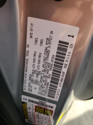 5TFSX5EN1KX070042 - 2019 TOYOTA TACOMA ACCESS CAB ვერცხლისფერი ფოტო 12