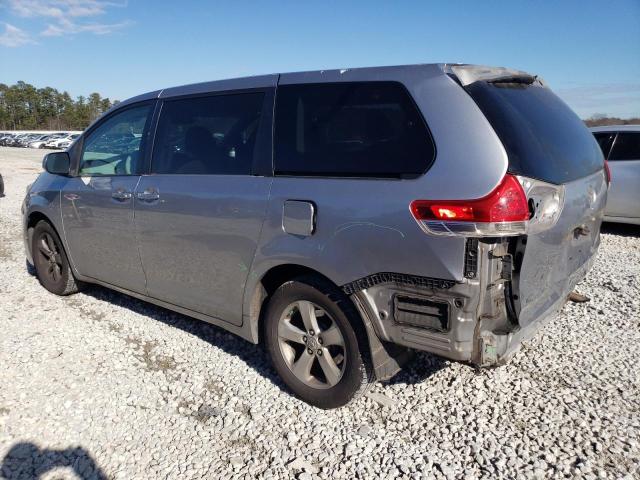 5TDKA3DC1CS014017 - 2012 TOYOTA SIENNA BASE SILVER photo 2