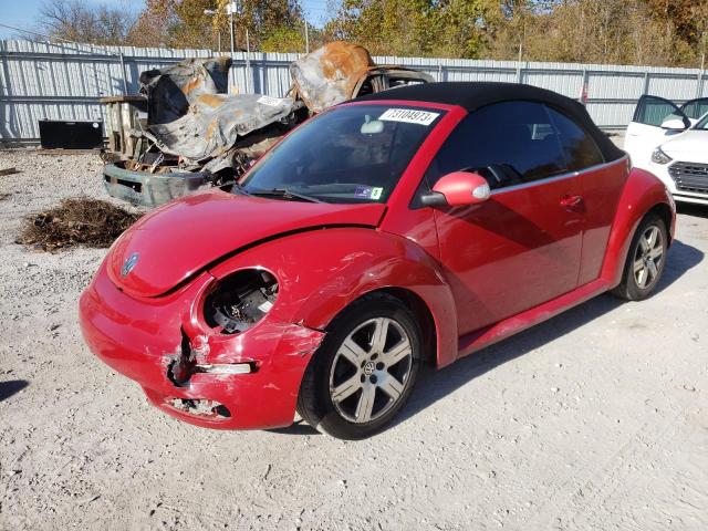3VWRF31Y56M317058 - 2006 VOLKSWAGEN NEW BEETLE CONVERTIBLE OPTION PACKAGE 1 RED photo 1