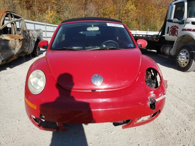 3VWRF31Y56M317058 - 2006 VOLKSWAGEN NEW BEETLE CONVERTIBLE OPTION PACKAGE 1 RED photo 5