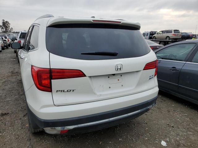 5FNYF6H08HB076037 - 2017 HONDA PILOT ELITE WHITE photo 6