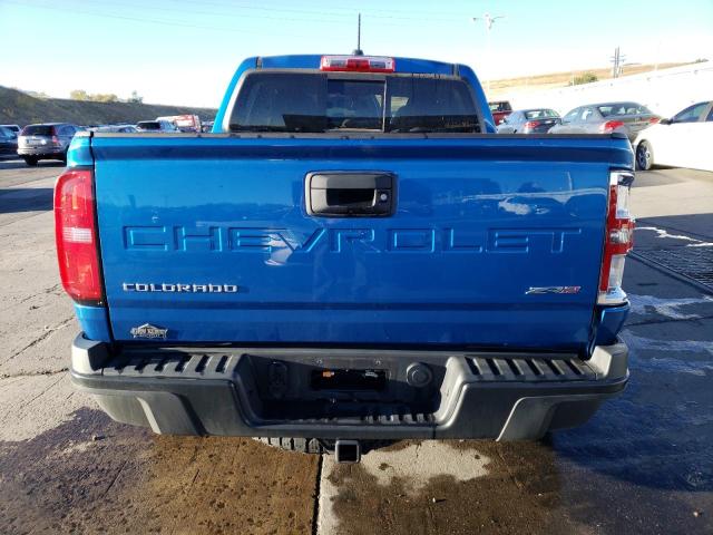 1GCGTEEN9N1106388 - 2022 CHEVROLET COLORADO ZR2 BLUE photo 6