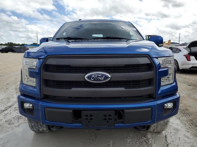 1FTFW1EF4HFB44736 - 2017 FORD F150 SUPERCREW BLUE photo 5