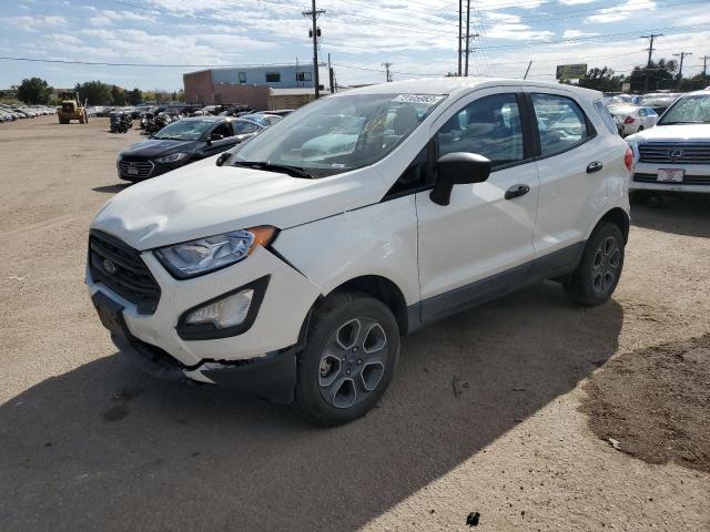 MAJ6P1SLXJC207651 - 2018 FORD ECOSPORT S WHITE photo 1