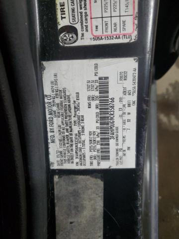 3FAHP0JG9CR358766 - 2012 FORD FUSION SEL BLACK photo 13