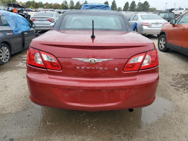 1C3LC45K58N263710 - 2008 CHRYSLER SEBRING RED photo 6