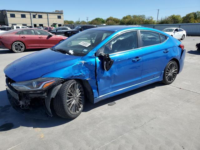 KMHD04LB7HU365328 - 2017 HYUNDAI ELANTRA SPORT BLUE photo 1