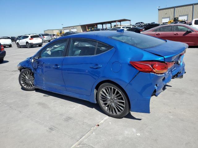 KMHD04LB7HU365328 - 2017 HYUNDAI ELANTRA SPORT BLUE photo 2