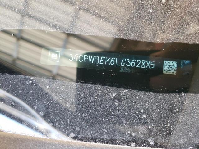 3GCPWBEK6LG362885 - 2020 CHEVROLET SILVERADO C1500 CUSTOM WHITE photo 12