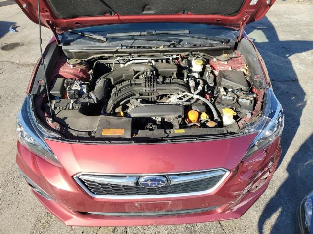 4S3GTAD67K3727843 - 2019 SUBARU IMPREZA PREMIUM RED photo 11