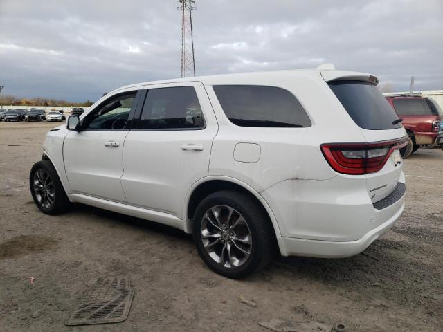 1C4RDJDG7KC780525 - 2019 DODGE DURANGO GT WHITE photo 2