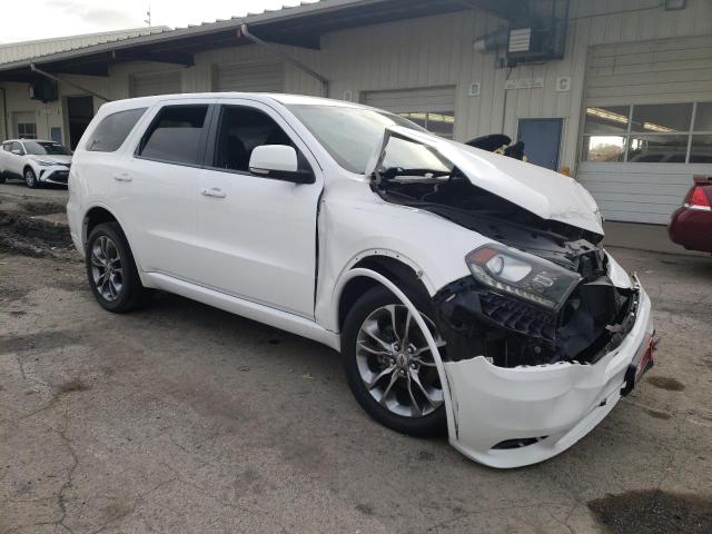 1C4RDJDG7KC780525 - 2019 DODGE DURANGO GT WHITE photo 4