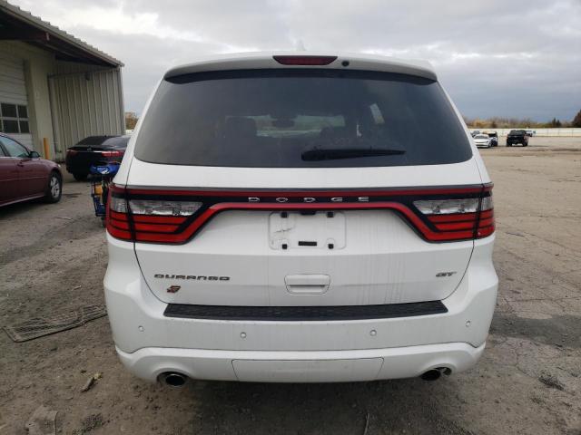 1C4RDJDG7KC780525 - 2019 DODGE DURANGO GT WHITE photo 6