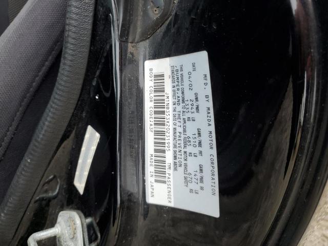 JM1NB353X20231995 - 2002 MAZDA MX-5 MIATA BASE BLACK photo 13