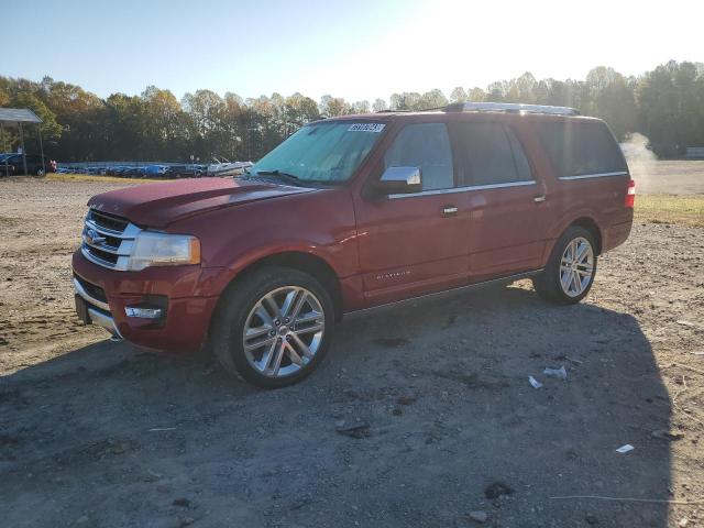 1FMJK1MT9FEF17653 - 2015 FORD EXPEDITION EL PLATINUM RED photo 1