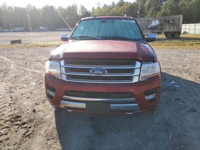 1FMJK1MT9FEF17653 - 2015 FORD EXPEDITION EL PLATINUM RED photo 5