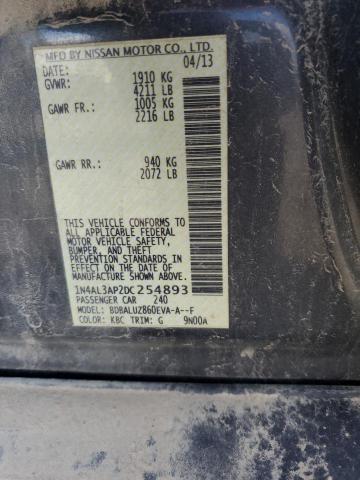 1N4AL3AP2DC254893 - 2013 NISSAN ALTIMA 2.5 GRAY photo 12