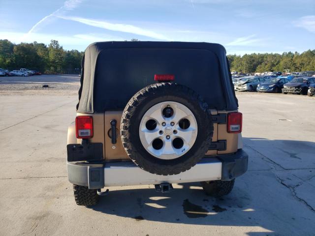 1C4AJWBGXFL632154 - 2015 JEEP WRANGLER SAHARA TAN photo 6