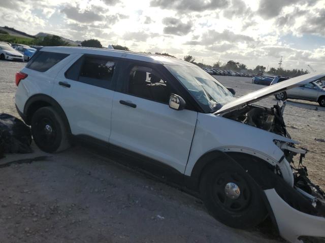 1FM5K8AB9LGA64155 - 2020 FORD EXPLORER POLICE INTERCEPTOR WHITE photo 4