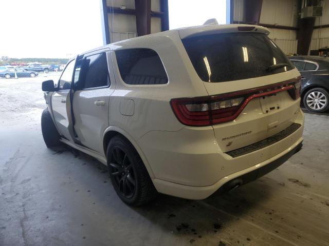 1C4SDJGJ9LC153075 - 2020 DODGE DURANGO SRT WHITE photo 2