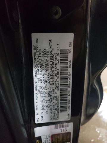 5TEUU42NX9Z670951 - 2009 TOYOTA TACOMA ACCESS CAB შავი ფოტო 12