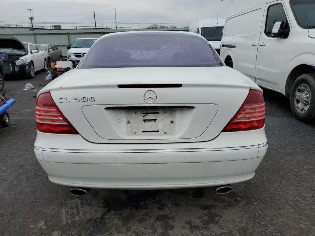 WDBPJ75J45A045755 - 2005 MERCEDES-BENZ CL 500 WHITE photo 6