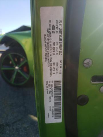 2B3CJ7DJ4BH601434 - 2011 DODGE CHALLENGER SRT-8 绿色 照片 12