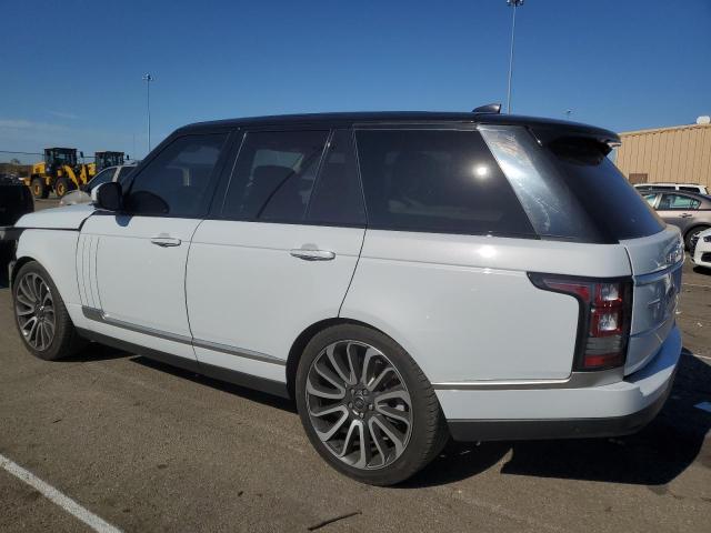 SALGV2FE6HA348432 - 2017 LAND ROVER RANGE ROVE AUTOBIOGRAPHY WHITE photo 2