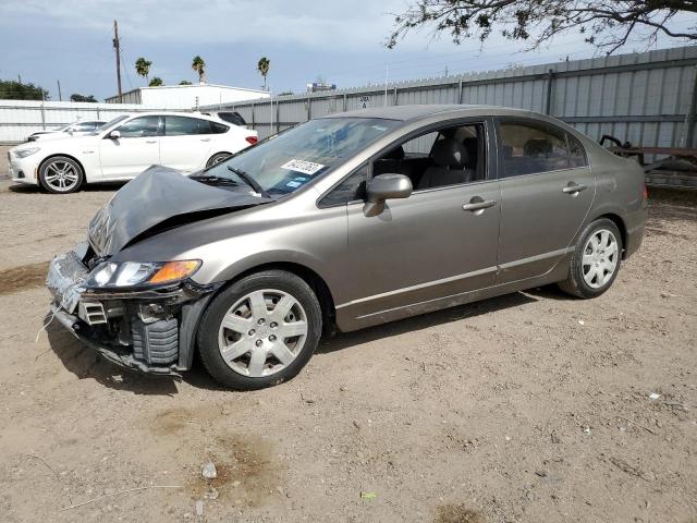 1HGFA16536L050335 - 2006 HONDA CIVIC LX SILVER photo 1