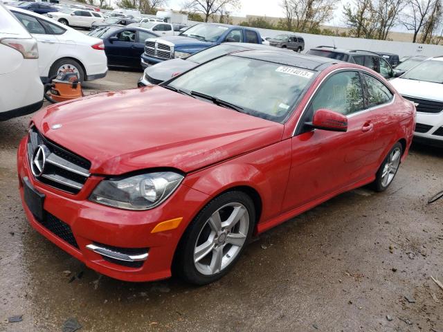 WDDGJ4HB8EG220838 - 2014 MERCEDES-BENZ C 250 RED photo 1