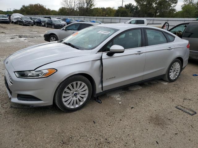 3FA6P0UU3GR126310 - 2016 FORD FUSION S HYBRID SILVER photo 1