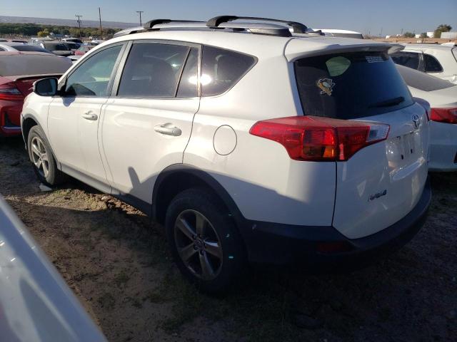 JTMWFREV6FD069472 - 2015 TOYOTA RAV4 XLE WHITE photo 2