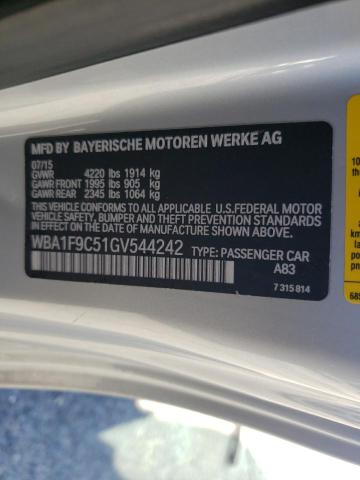 WBA1F9C51GV544242 - 2016 BMW 228 I SULEV SILVER photo 12