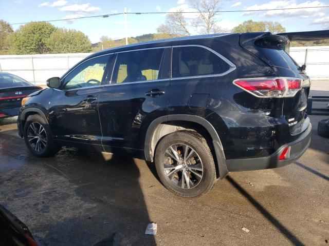 5TDJKRFH6GS252844 - 2016 TOYOTA HIGHLANDER XLE BLACK photo 2