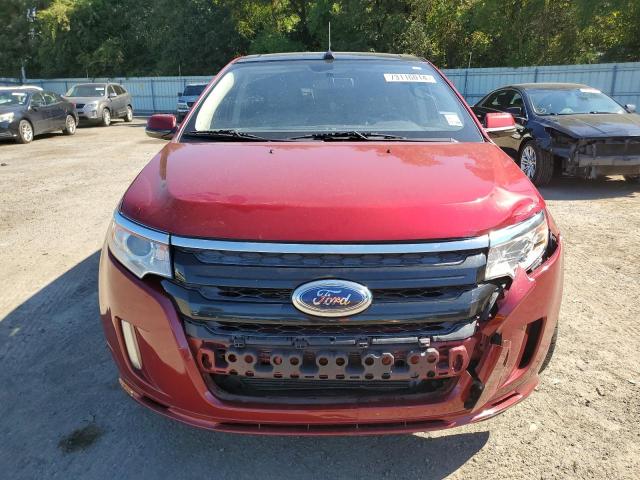 2FMDK3AK3DBC33853 - 2013 FORD EDGE SPORT BURGUNDY photo 5