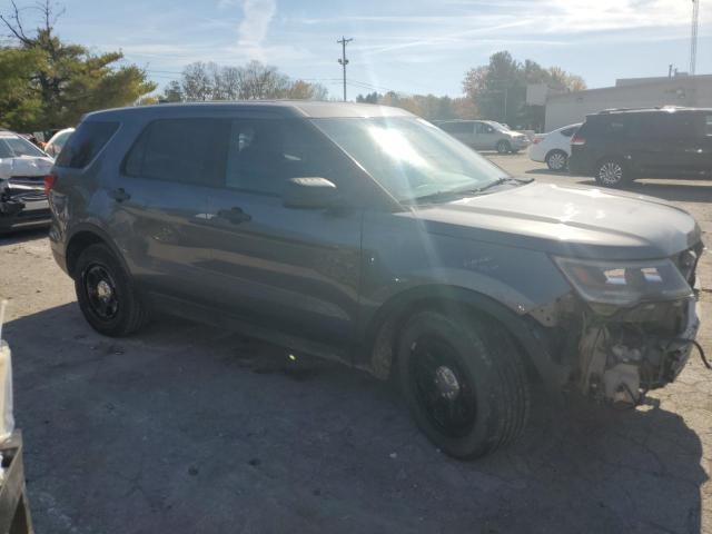 1FM5K8AR4HGA44562 - 2017 FORD EXPLORER POLICE INTERCEPTOR Մոխրագույն լուսանկար 4