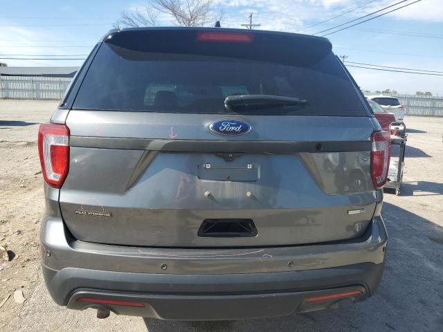 1FM5K8AR4HGA44562 - 2017 FORD EXPLORER POLICE INTERCEPTOR Մոխրագույն լուսանկար 6