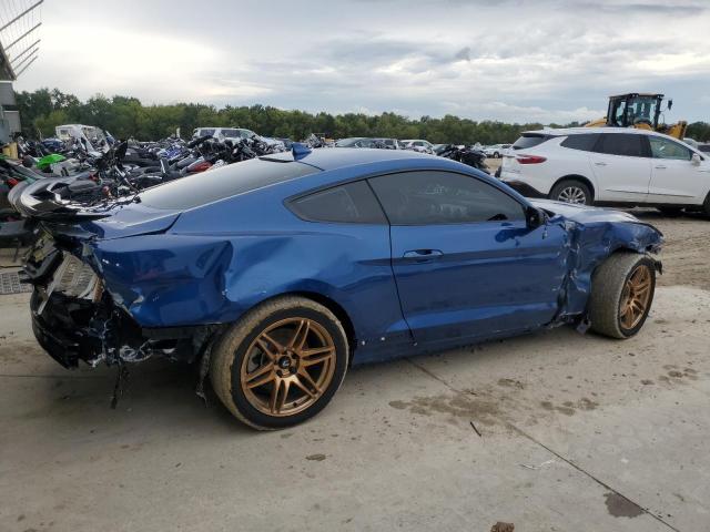 1FA6P8TH4N5100169 - 2022 FORD MUSTANG BLUE photo 3