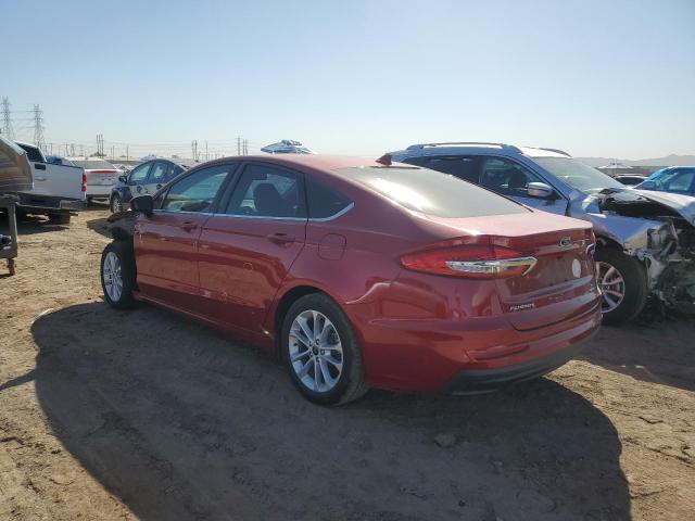 3FA6P0LU3LR113651 - 2020 FORD FUSION SE RED photo 2