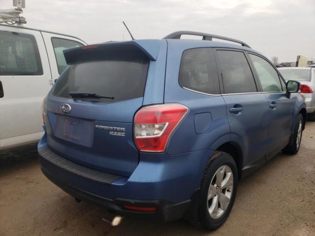 JF2SJARC4FH416380 - 2015 SUBARU FORESTER 2.5I LIMITED BLUE photo 3