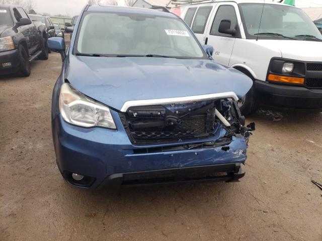 JF2SJARC4FH416380 - 2015 SUBARU FORESTER 2.5I LIMITED BLUE photo 5