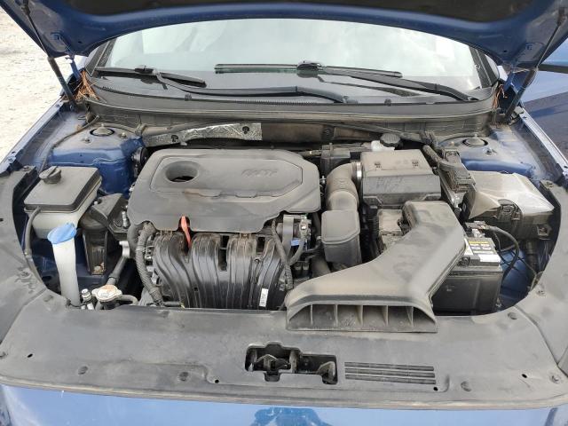 5NPE24AF0KH744195 - 2019 HYUNDAI SONATA SE BLUE photo 11