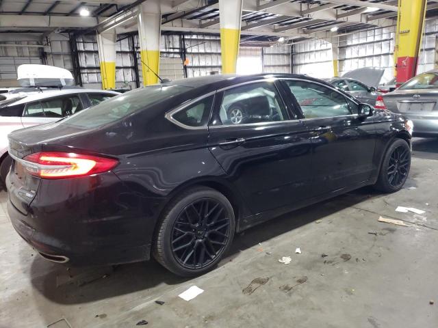 3FA6P0T92JR150859 - 2018 FORD FUSION SE BLACK photo 3