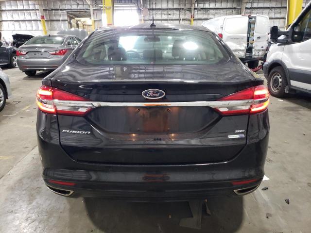 3FA6P0T92JR150859 - 2018 FORD FUSION SE BLACK photo 6