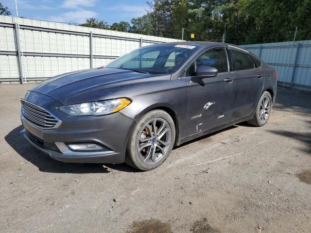 3FA6P0LU5HR300252 - 2017 FORD FUSION SE HYBRID CHARCOAL photo 1