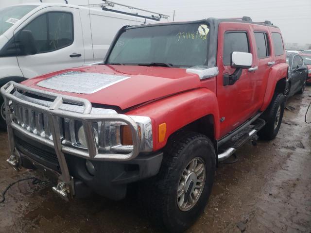 5GTDN136168103357 - 2006 HUMMER H3 RED photo 1