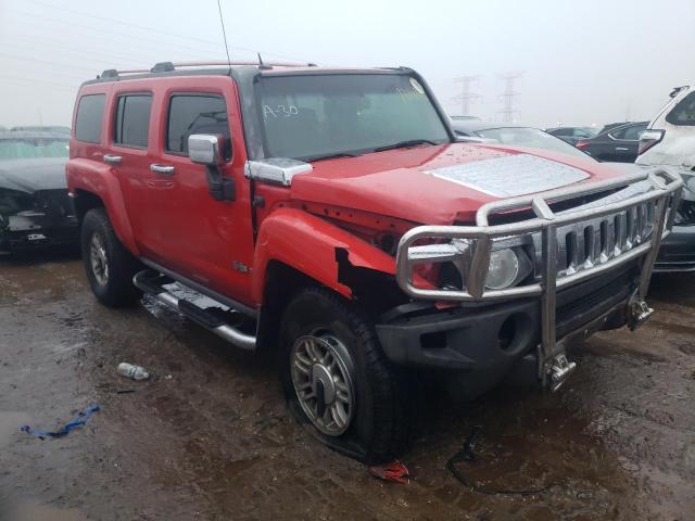 5GTDN136168103357 - 2006 HUMMER H3 RED photo 4