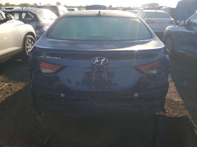 5NPDH4AE0FH620791 - 2015 HYUNDAI ELANTRA SE BLUE photo 6